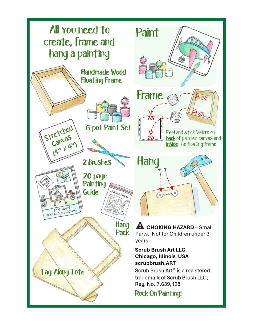Petite Paintings "Tag-Along" FRAME Pack